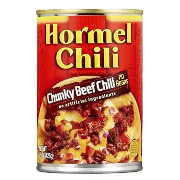 amazon warehouse has Hormel Chili Chunky Chili No Beans , 11.25 LB expire date vary