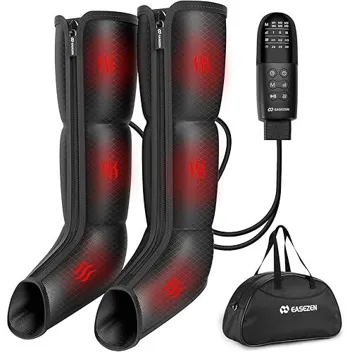 EaseZen 6-Mode Heated Compression Foot & Calf Leg Massager