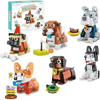 Ujyy Animal Building Block Set (Dog or Cat)