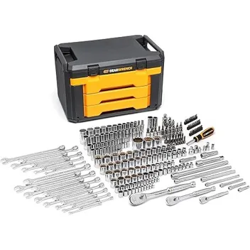 Gearwrench 12 Point Mechanics Tool Set in 3 Drawer Storage Box (243-pc)