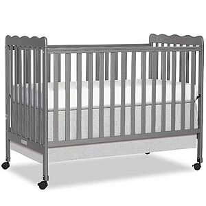 Dream On Me Carson Classic 3-in-1 Convertible Crib (Storm Grey or Black)