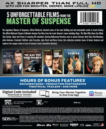 The Hitchcock Classics Collection (DigiBook / 4K Ultra HD + Blu-ray + Digital 4K)