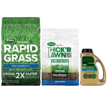 Turf Builder Grass Seed Annual Program Sun & Shade Mix Set (Small Lawn)