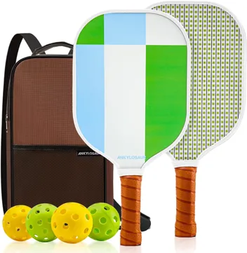 Anklosaur 3K Carbon Fiber Surface USAPA Approved Pickleball Paddle Set