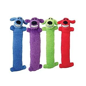 Loofa Dog 18" Plush Dog Toy, Colors May Vary (1 each)