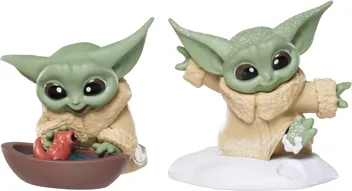 STAR WARS The Bounty Collection The Child Collectible Toys 2.2-Inch The Mandalorian “Baby Yoda” Froggy Snack, Force Moment Figure