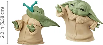 STAR WARS The Bounty Collection The Child Collectible Toys 2.2-Inch The Mandalorian “Baby Yoda” Froggy Snack, Force Moment Figure