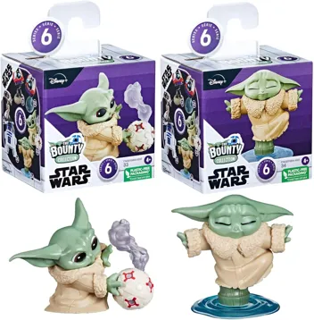 STAR WARS The Bounty Collection The Child Collectible Toys 2.2-Inch The Mandalorian “Baby Yoda” Froggy Snack, Force Moment Figure