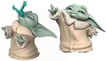 STAR WARS The Bounty Collection The Child Collectible Toys 2.2-Inch The Mandalorian “Baby Yoda” Froggy Snack, Force Moment Figure