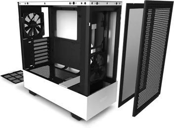 H5 Flow Compact ATX Mid-Tower PC Gaming Case White