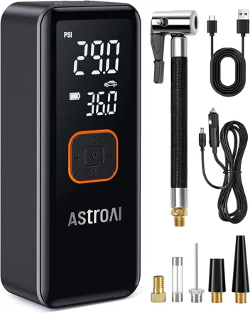 Lightning Deal: AstroAI CZK-3689 150PSI Cordless 6600mAh Portable Air Compressor (Large)