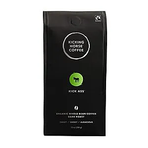 10-Oz Kicking Horse Whole Bean Organic Coffee (Dark Roast)