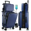 StorageBud 20" Hardside Carry-On Suitcase Expandable Luggage Set