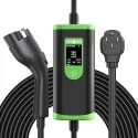 Paris Rhone 110V-240V 32A NEMA 14-50 Plug J1772 Level 2 Portable EV Charger with 25ft Extension Cord