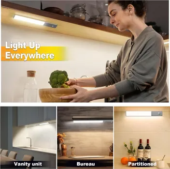 Vznek 40-LED Adjustable Motion Sensor 2500mAh Rechargeable Under Cabinet Lights