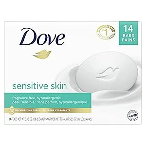 [S&S]: 3.75-Oz Dove Beauty Soap Bars (Sensitive Skin)