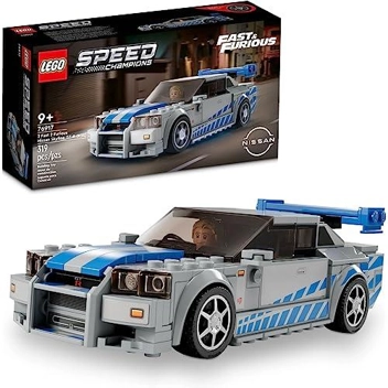 Speed Champions 2 Fast 2 Furious Nissan Skyline GT-R Car Model Set (2023 Kit)