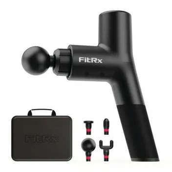 FitRx Handheld Percussion Massage Gun + Attachments