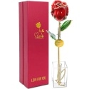 Icreer 24k Gold Rose Gift Set with Stand