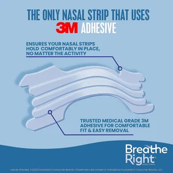 Breathe Right Nasal Strips Extra Strength Clear Nasal Strips (44-Count)