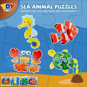 TOY Life Wooden Animal Toddler Puzzles