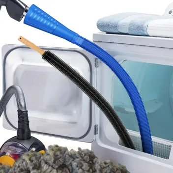 Sealegend 2-Piece Dryer Vent Cleaner Kit w/ Vacuum Hose Attachment (Blue/Deep Blue)