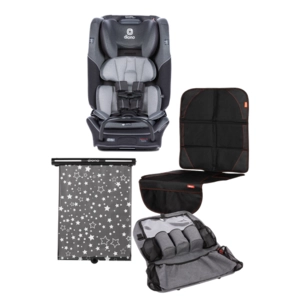 Diono Radian 3QX car seat + Seat Protector + Stow N Go XL + Window Shade