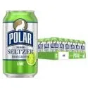 Polar Seltzer Water Lime, 12 fl oz cans