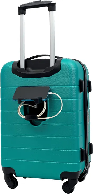 20in 3-in-1 Hardshell Spinner Smart Luggage with 14in Boarding Tote