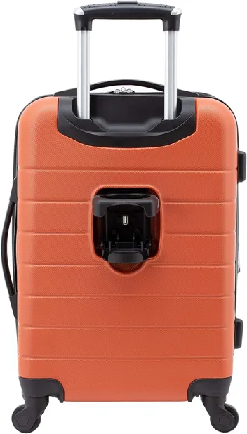 20in 3-in-1 Hardshell Spinner Smart Luggage with 14in Boarding Tote