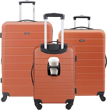 20in 3-in-1 Hardshell Spinner Smart Luggage with 14in Boarding Tote