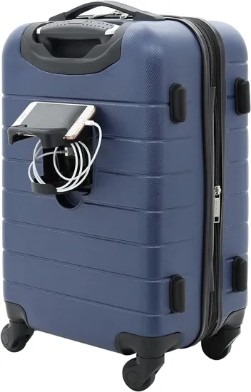 20in 3-in-1 Hardshell Spinner Smart Luggage with 14in Boarding Tote