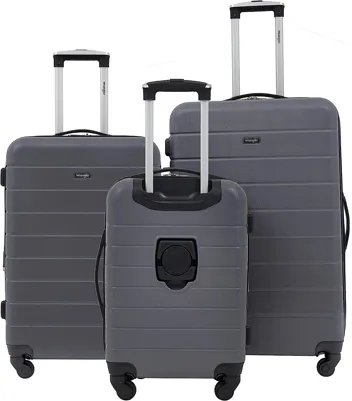 20in 3-in-1 Hardshell Spinner Smart Luggage with 14in Boarding Tote