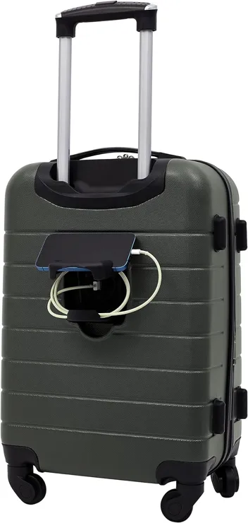 20in 3-in-1 Hardshell Spinner Smart Luggage with 14in Boarding Tote