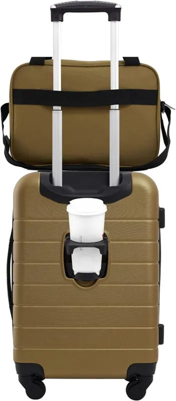 20in 3-in-1 Hardshell Spinner Smart Luggage with 14in Boarding Tote