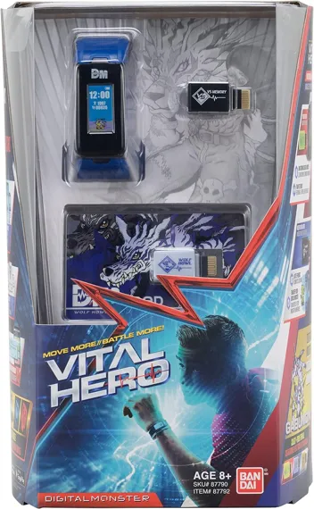 Vital Hero Digimon - PVC Blue One Size Watch