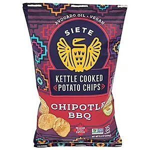 5.5-Oz Siete Family Foods Chipotle BBQ Potato Chips