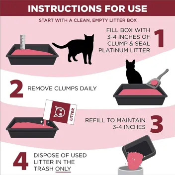 Arm & Hammer Clump & Seal Platinum Clumping Cat Litter