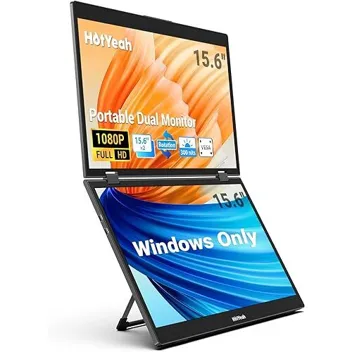 15.6" 1080p IPS USB-C Folding Dual Monitor (Windows Only)