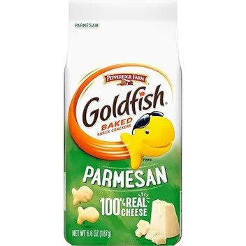 6.6oz Parmesan Crackers Snack Crackers Bag