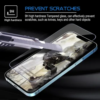 Arae Screen Protector for iPhone 15 Pro Max 6.7 inch, HD Tempered Glass Anti Scratch