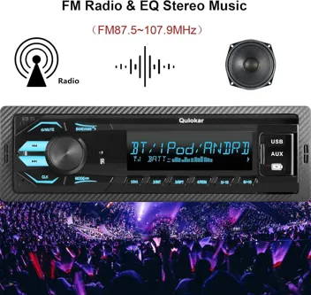 Bluetooth USB Car Stereo Radio (Single DIN)