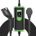 Paris Rhone 110V-240V 32A NEMA 14-50 Plug J1772 Level 2 Portable EV Charger with 25ft Extension Cord