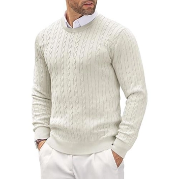 Coofandy Crewneck Slim Fit Knit Sweater