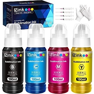 E-Z Ink 400ML Autofill Sublimation Ink for EcoTank ET2720 ET2750 ET2760 ET-2800 ET-2803 Printer