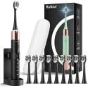 Kuicur 42,000VPM Sonic Electric Toothbrush with 10x Brushheads