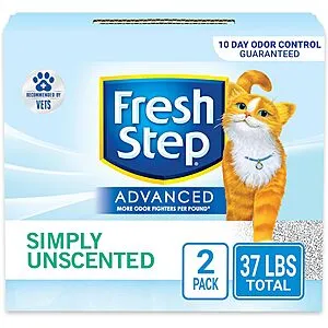 [S&S]: 37-lb Clumping Cat Litter Advanced (Simply Unscented)