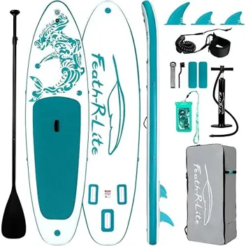 Feath-R-Lite 10'6" Inflatable Paddle Board Premium Accessory Kit (White Whale)