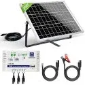 Eco-Worthy 25W 12V Off Grid Solar Panel Kit with 10A PWM Charge Controller