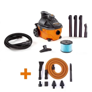 ridgid 4gal 5hp shop vac with accessory kid